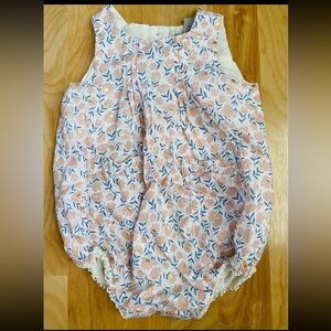 Piper & Posie Floral Pink Baby Girl Bubble Outfit
